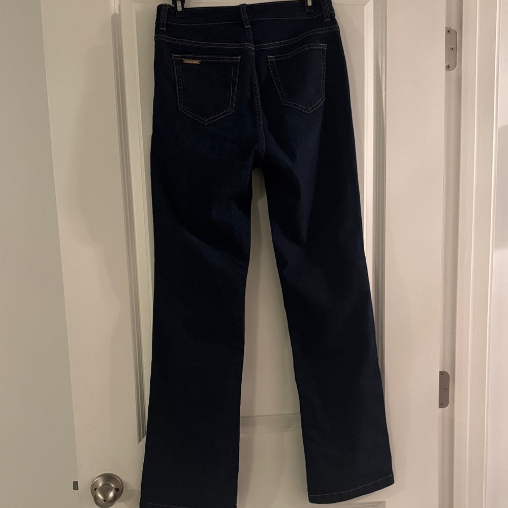 Michael Kors Women's Dark Blue Flare Jeans - Picture 6 of 6